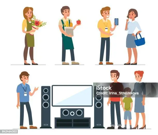 asisten penjualan di toko ritel f4da8a