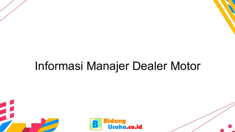 manajer utama dealer tangerang 8eb00c
