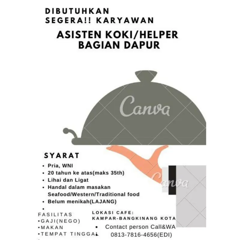 asisten kepala bagian dapur 6c6fb6