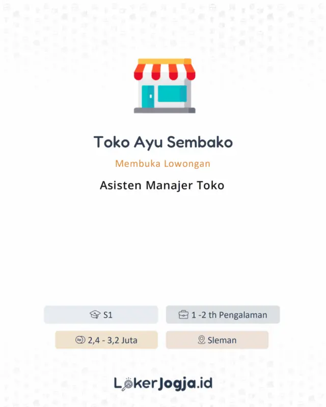 asisten manajer toko temanggung 03adb3