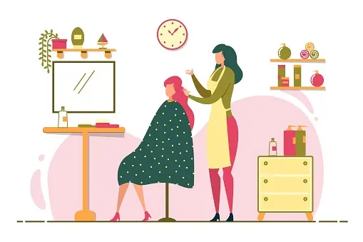 penata rambut profesional di salon kecantikan 9400af