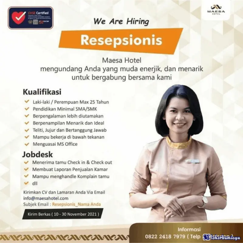 resepsionis administrasi layanan pelanggan c2bcec