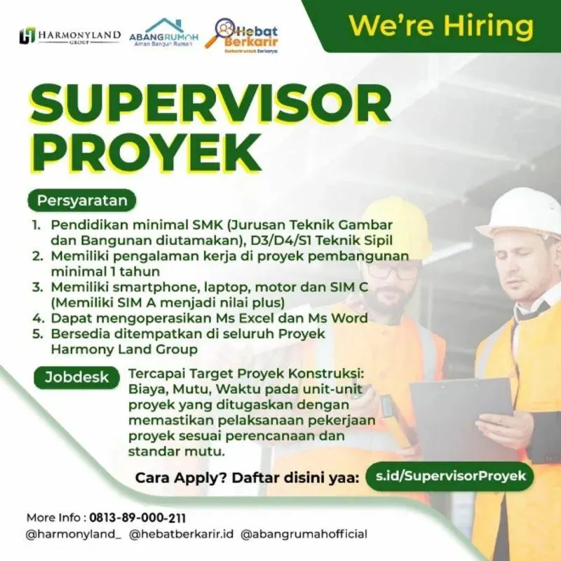 supervisor proyek senior manajemen proyek 941d72