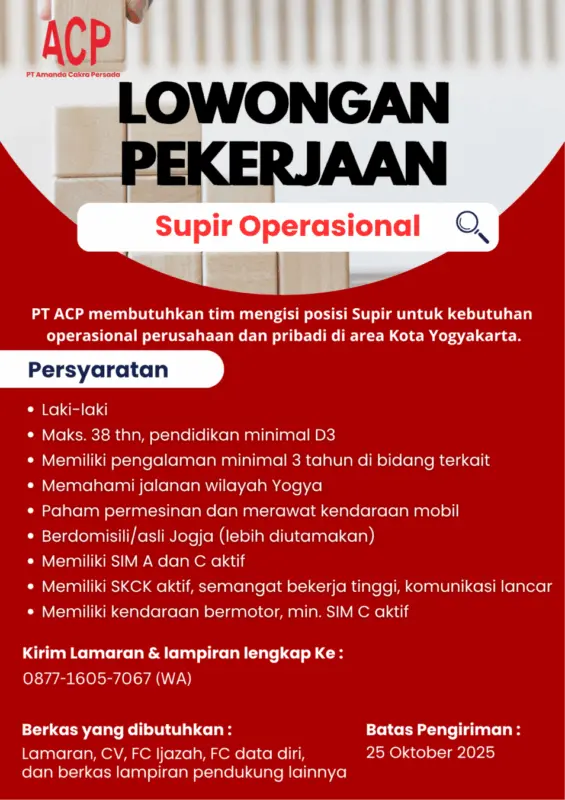 supir penumpang dan pembantu operasional 14a226