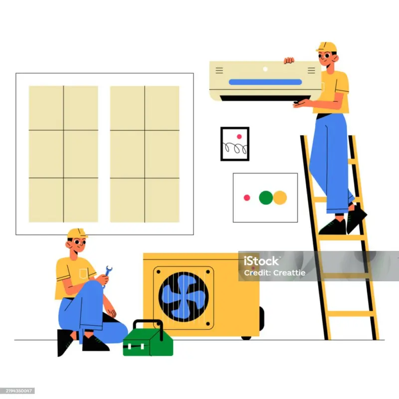 teknisi sistem pendingin dan pemanas udara hvac fec934